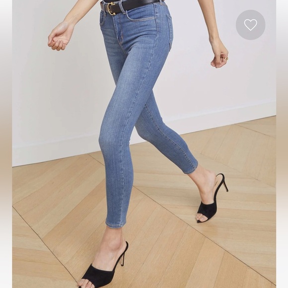 L’Agence Margot Cropped Skinny Jean in Dark Vintage Size 29 - Picture 2 of 8